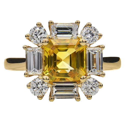 TE92193/EC/Y.Sap/0381541c - Y.Sap: 1.95ct  DIA: 1.07ct